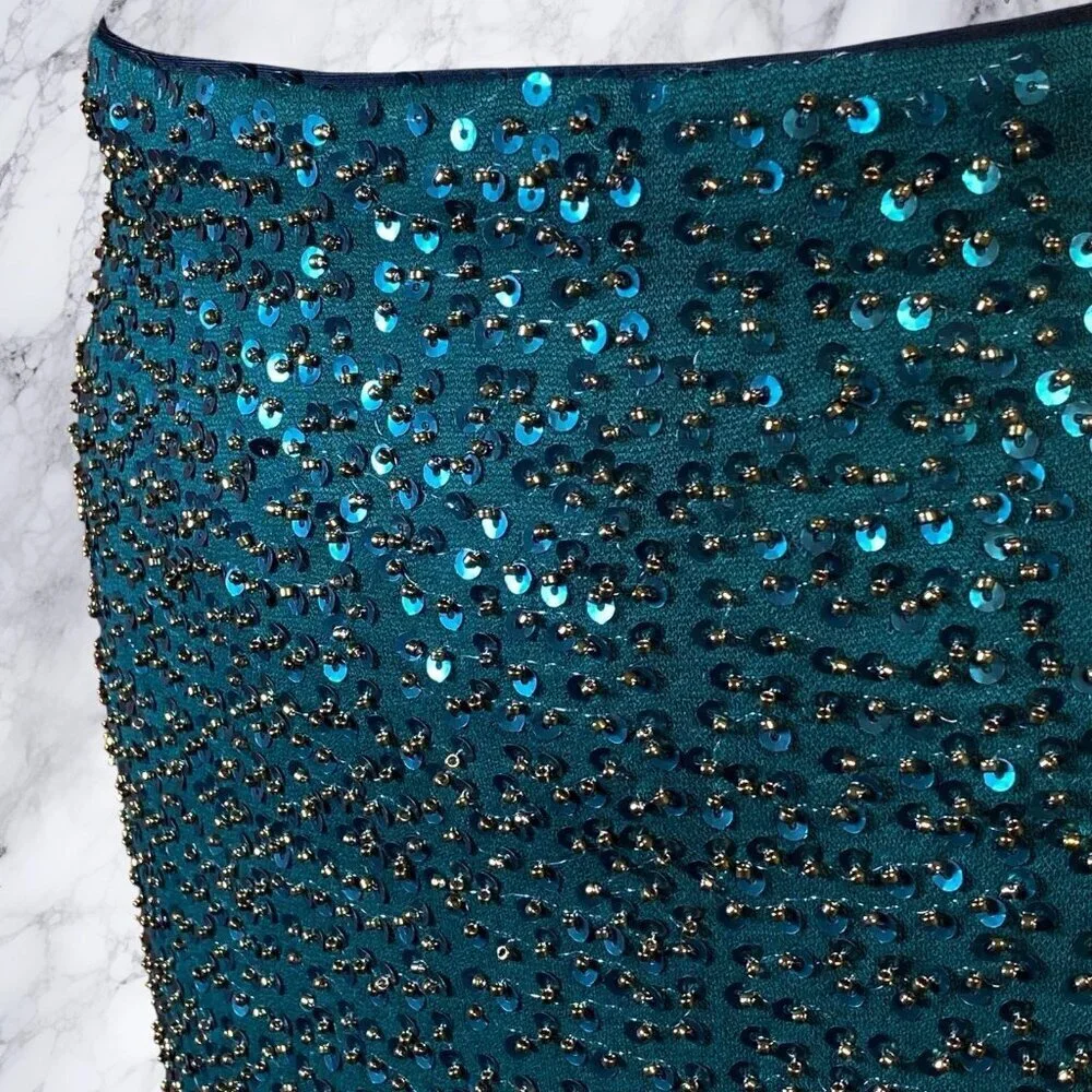 Michael Costello x REVOLVE Ambriela Skirt in Emerald